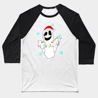 Cute ghost Christmas Baseball T-Shirt